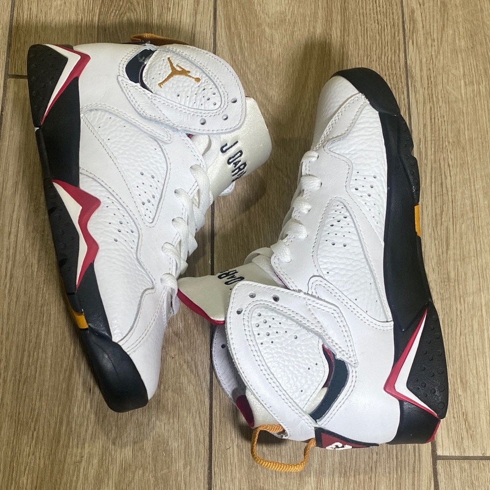Nike Air Jordan 7 Retro white cement ”cardinal”2022 size 4 youth